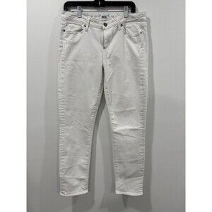 Paige Jeans Womens Size 32 White Skyline Ankle Peg Stretch Pocket Ladies Casual
